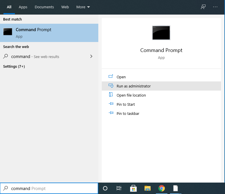 CommandWin10RunAsAdmin
